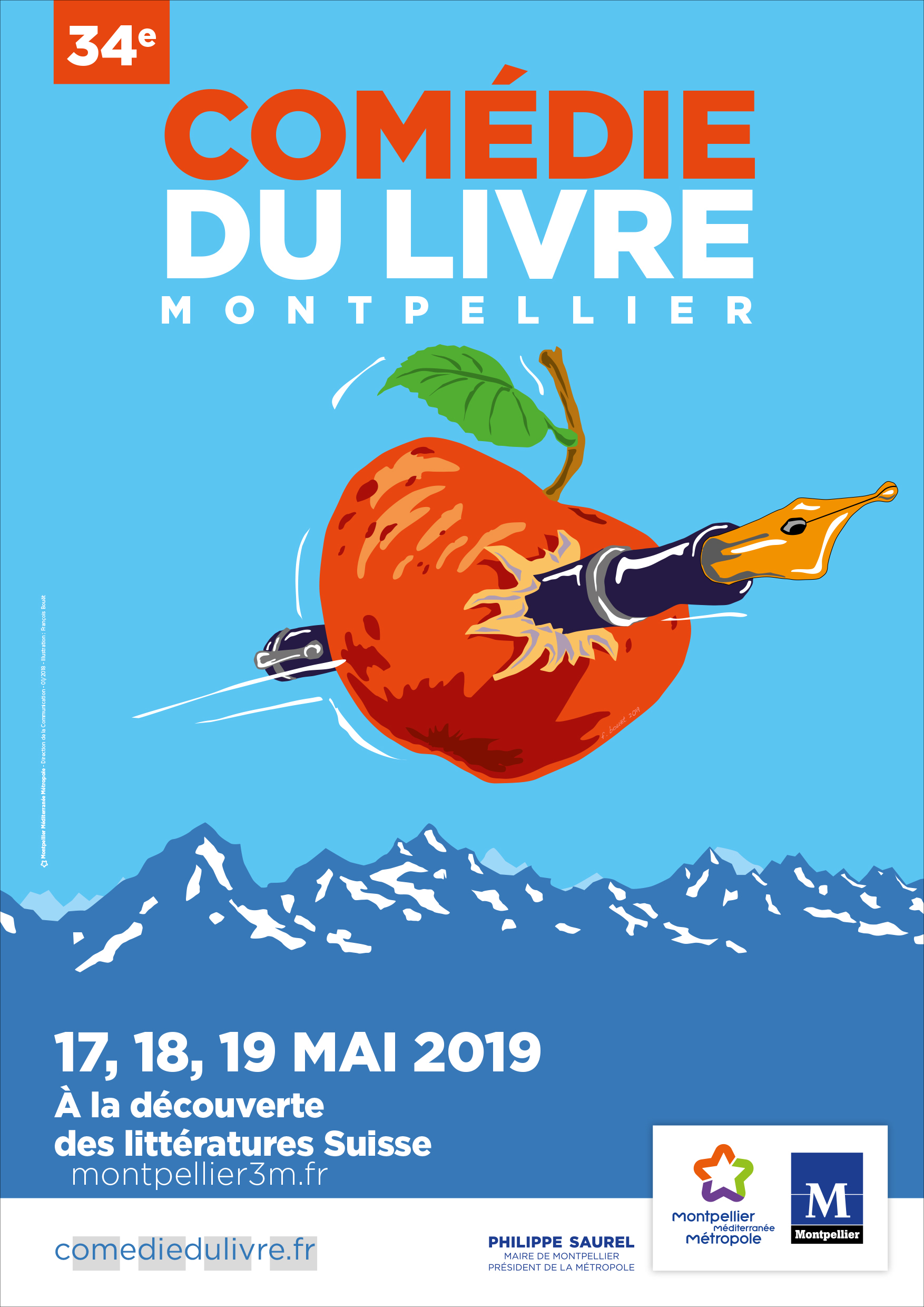 affiche comédie du livre 2019